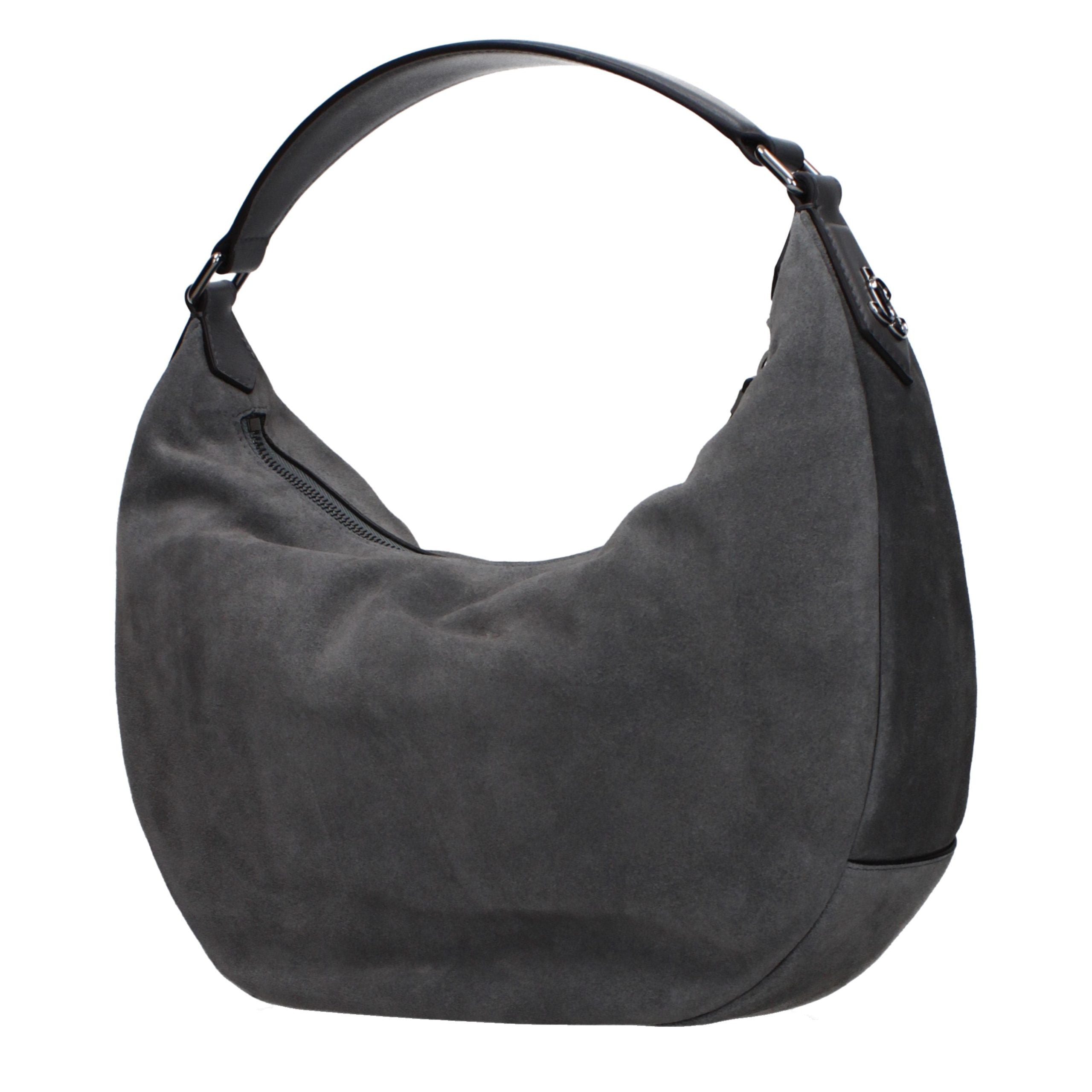 Jimmy Choo Gray Leather Shoulder Bag - Luxury Boutique Co