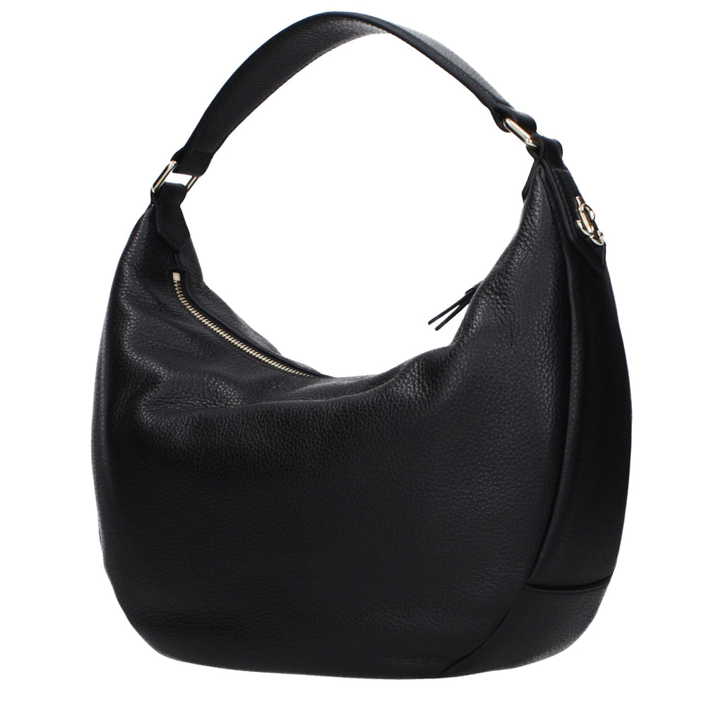 Jimmy Choo Black Leather Shoulder Bag - Luxury Boutique Co