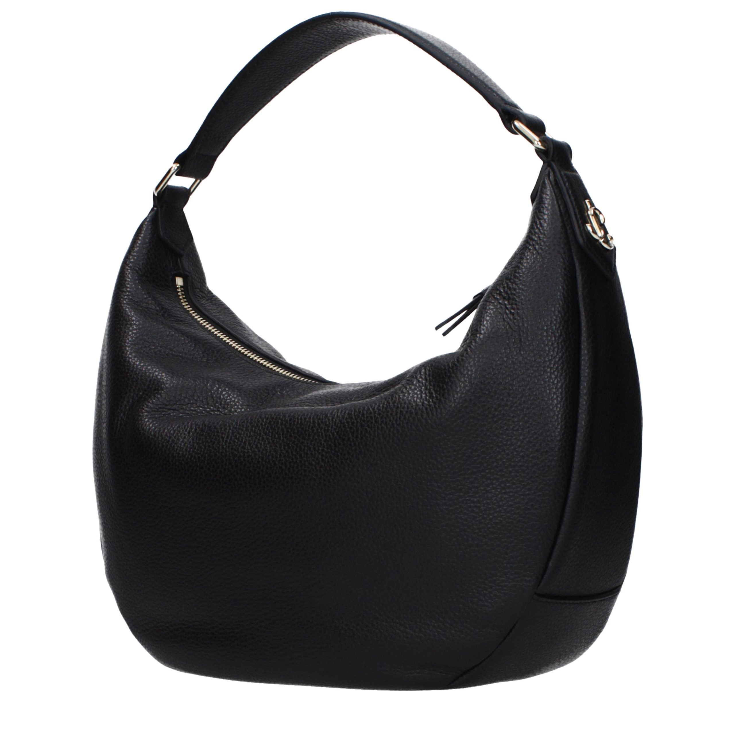 Jimmy Choo Black Leather Shoulder Bag - Luxury Boutique Co