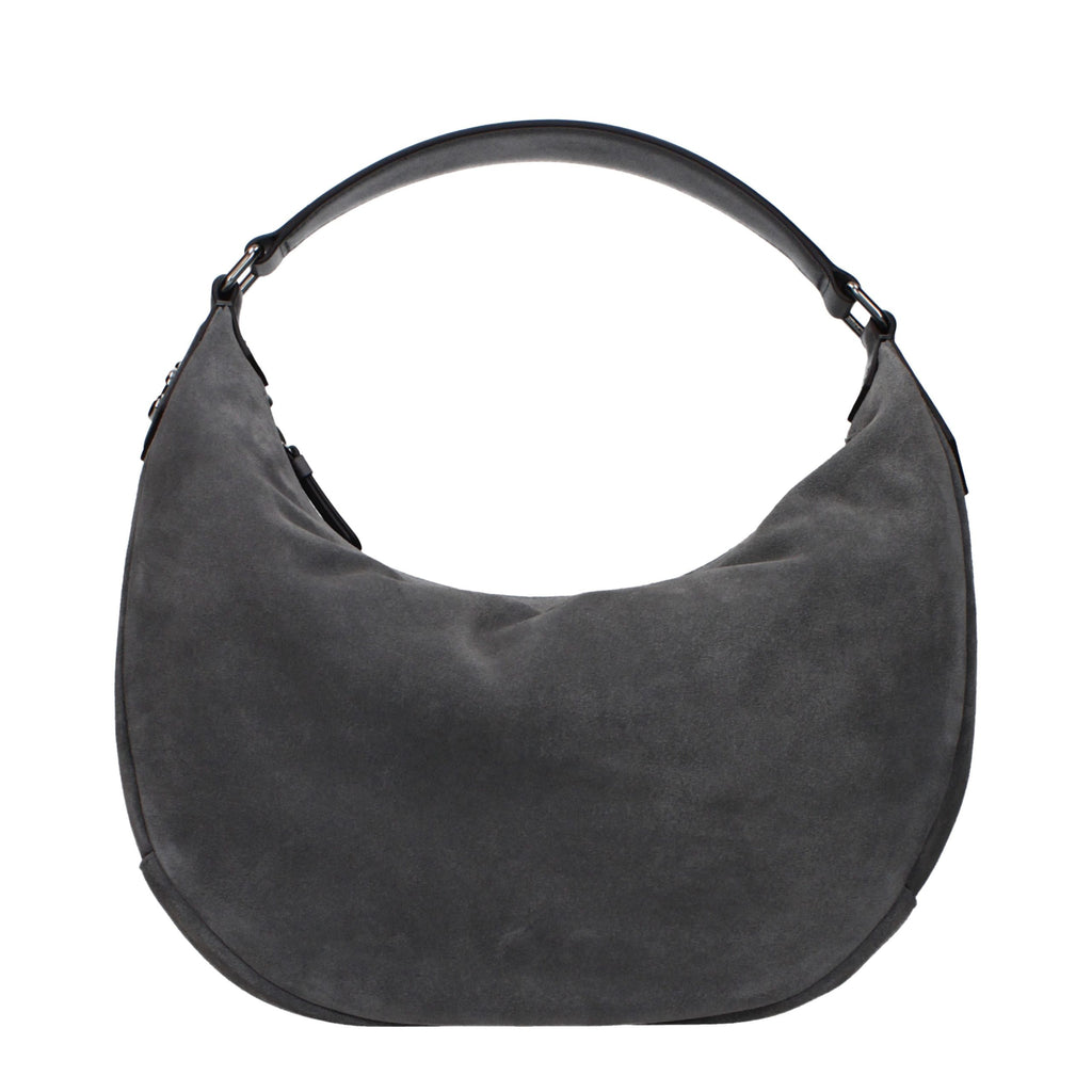 Jimmy Choo Gray Leather Shoulder Bag - Luxury Boutique Co