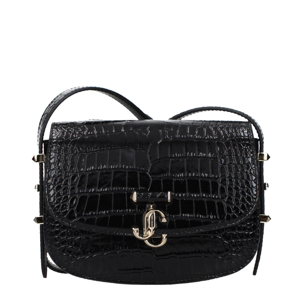 Jimmy Choo Black Leather Crossbody Bag - Luxury Boutique Co