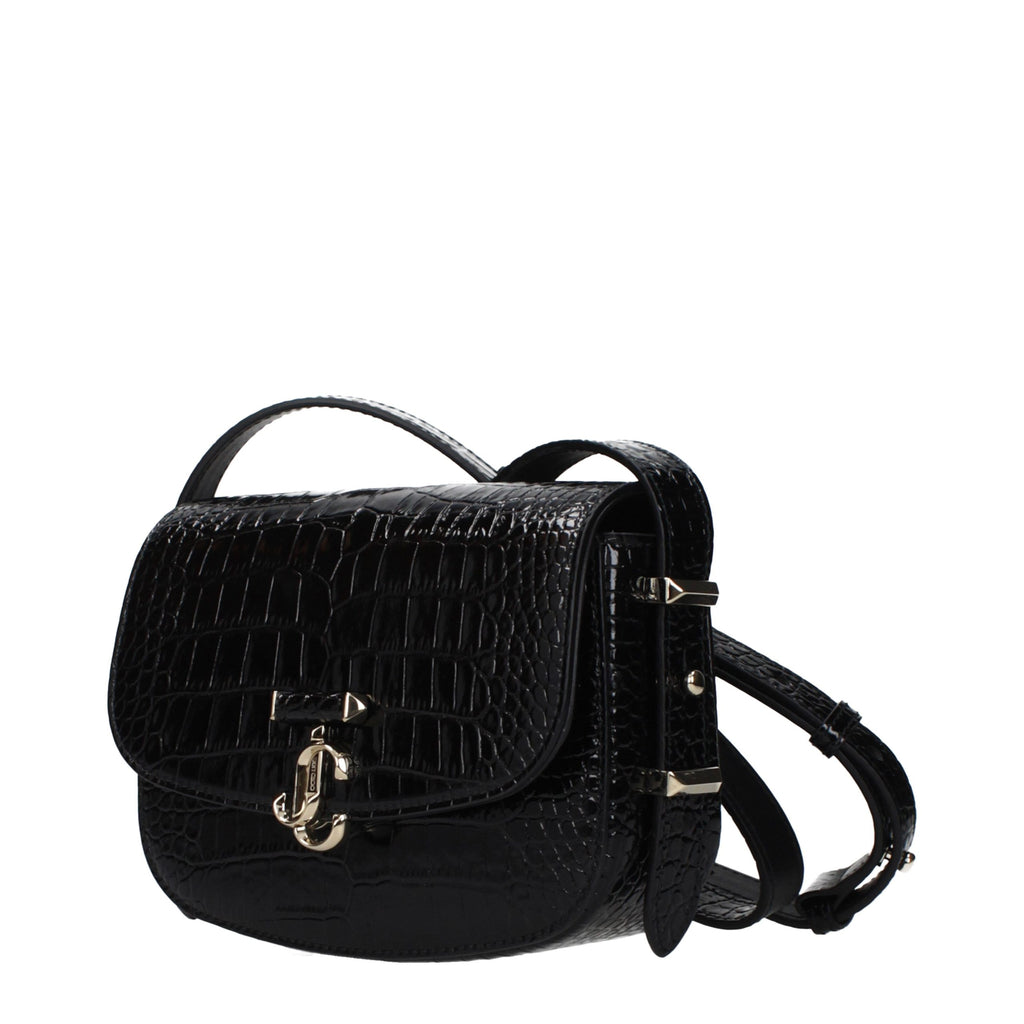 Jimmy Choo Black Leather Crossbody Bag - Luxury Boutique Co