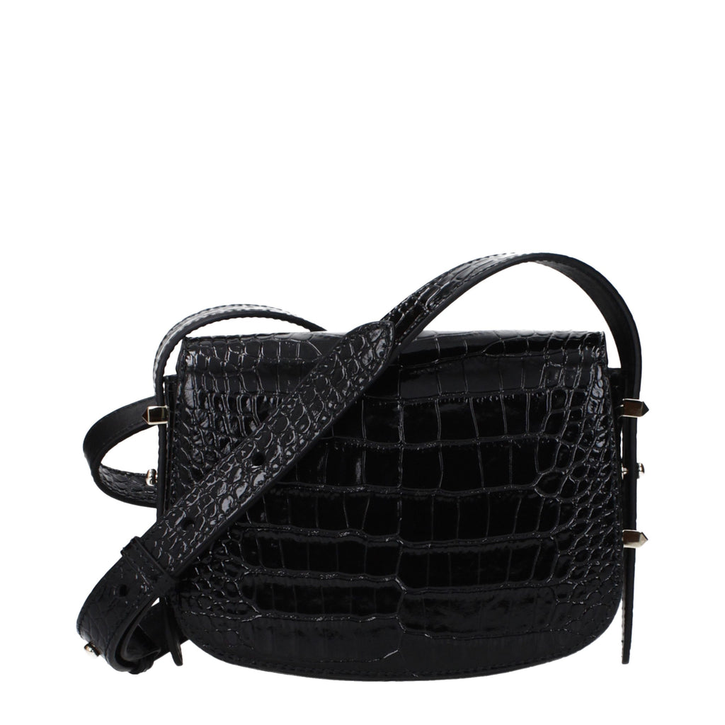 Jimmy Choo Black Leather Crossbody Bag - Luxury Boutique Co