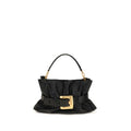 Balmain Black Calf Leather Bos Taurus Shoulder Bag - Luxury Boutique Co