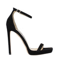 Jimmy Choo Black Leather Stiletto Heel Sandals - Luxury Boutique Co