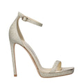 Jimmy Choo Gold Plastic Stiletto Heel Sandals - Luxury Boutique Co
