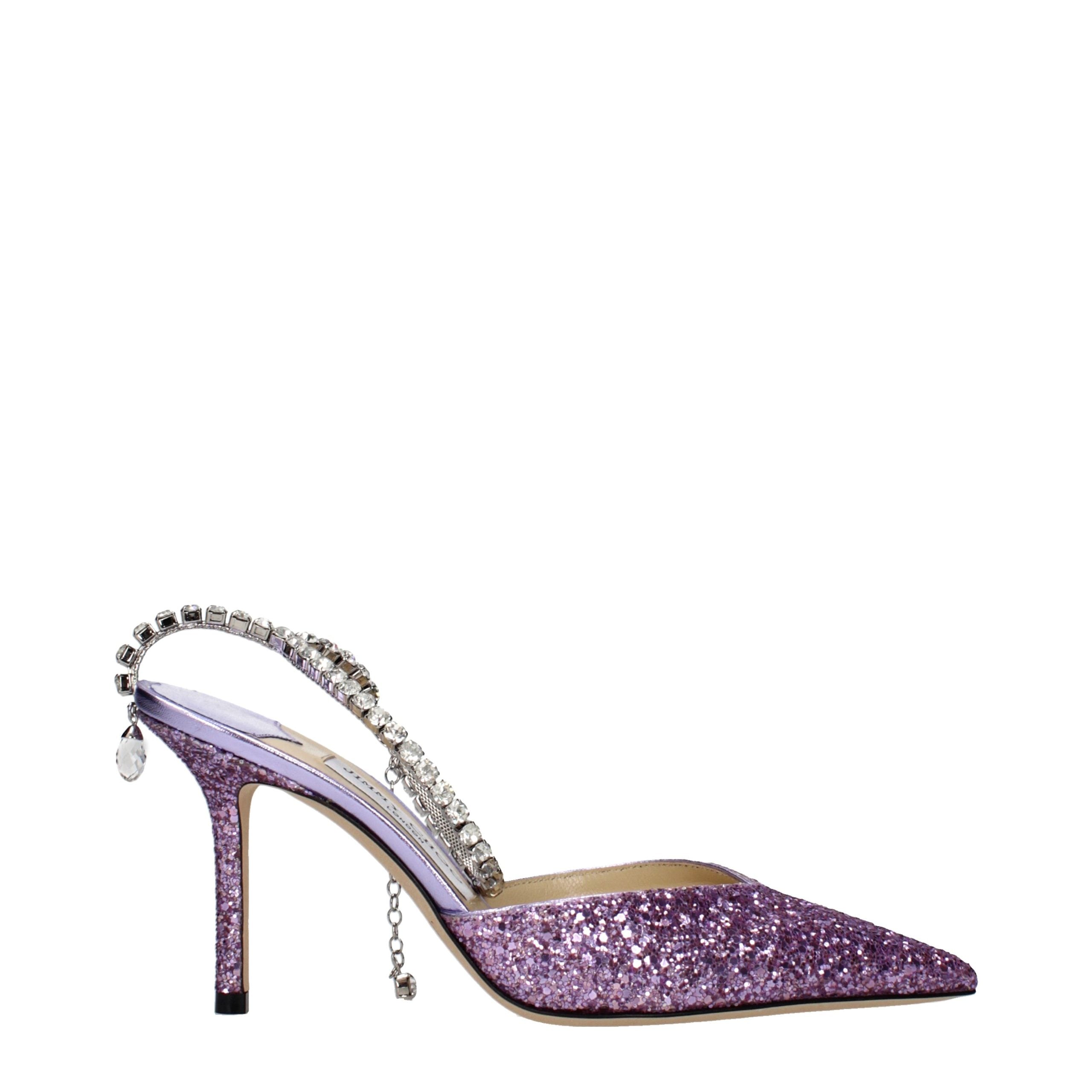 Jimmy Choo Purple Plastic Stiletto Heel Sandals - Luxury Boutique Co