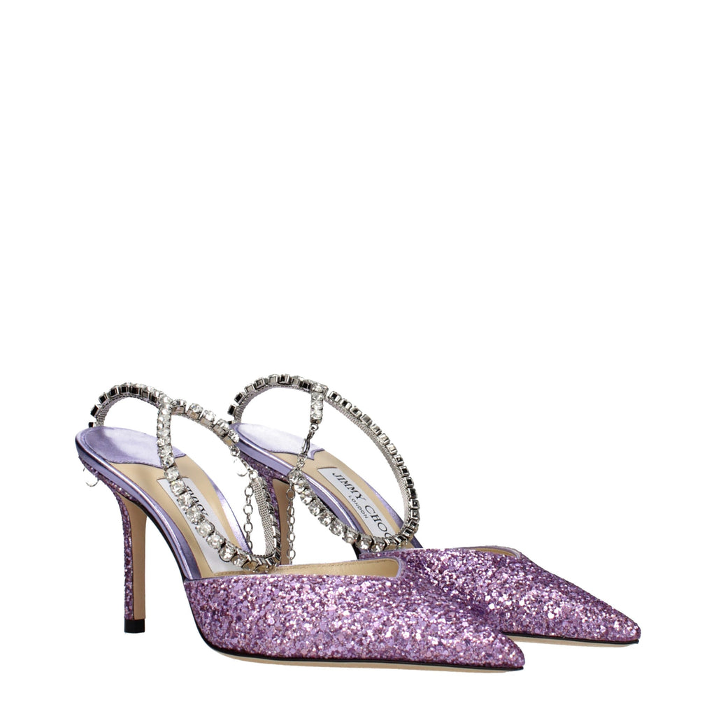 Jimmy Choo Purple Plastic Stiletto Heel Sandals - Luxury Boutique Co