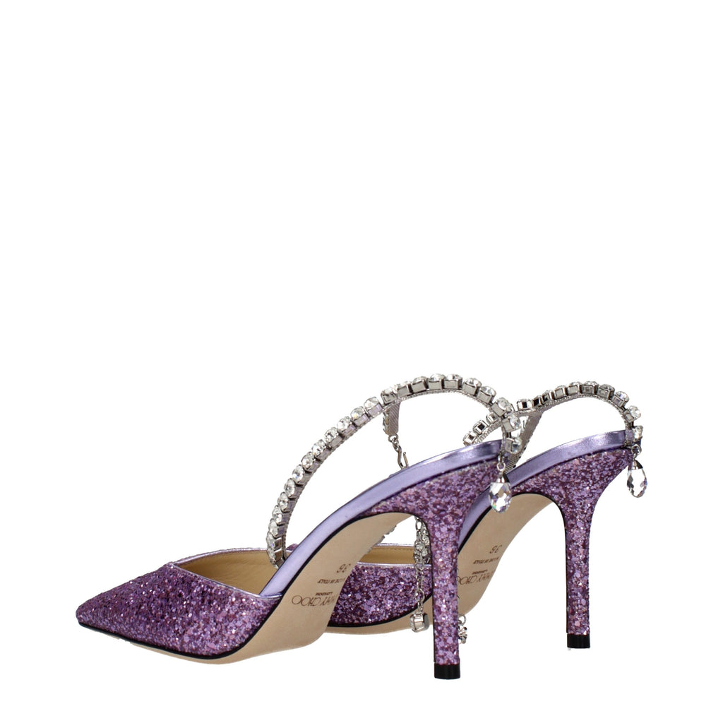 Jimmy Choo Purple Plastic Stiletto Heel Sandals - Luxury Boutique Co