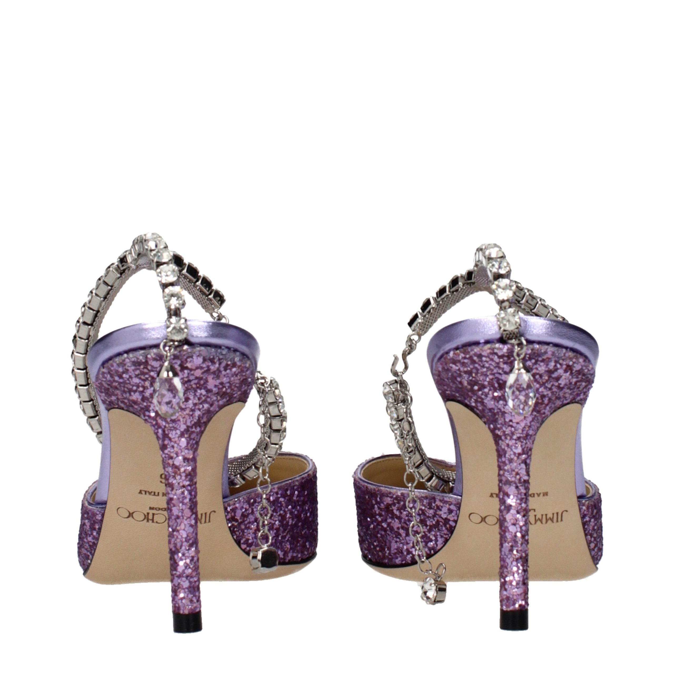Jimmy Choo Purple Plastic Stiletto Heel Sandals - Luxury Boutique Co