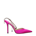 Jimmy Choo Pink Satin Stiletto Heel Sandals - Luxury Boutique Co