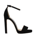 Jimmy Choo Black Leather Platform Sandals - Luxury Boutique Co