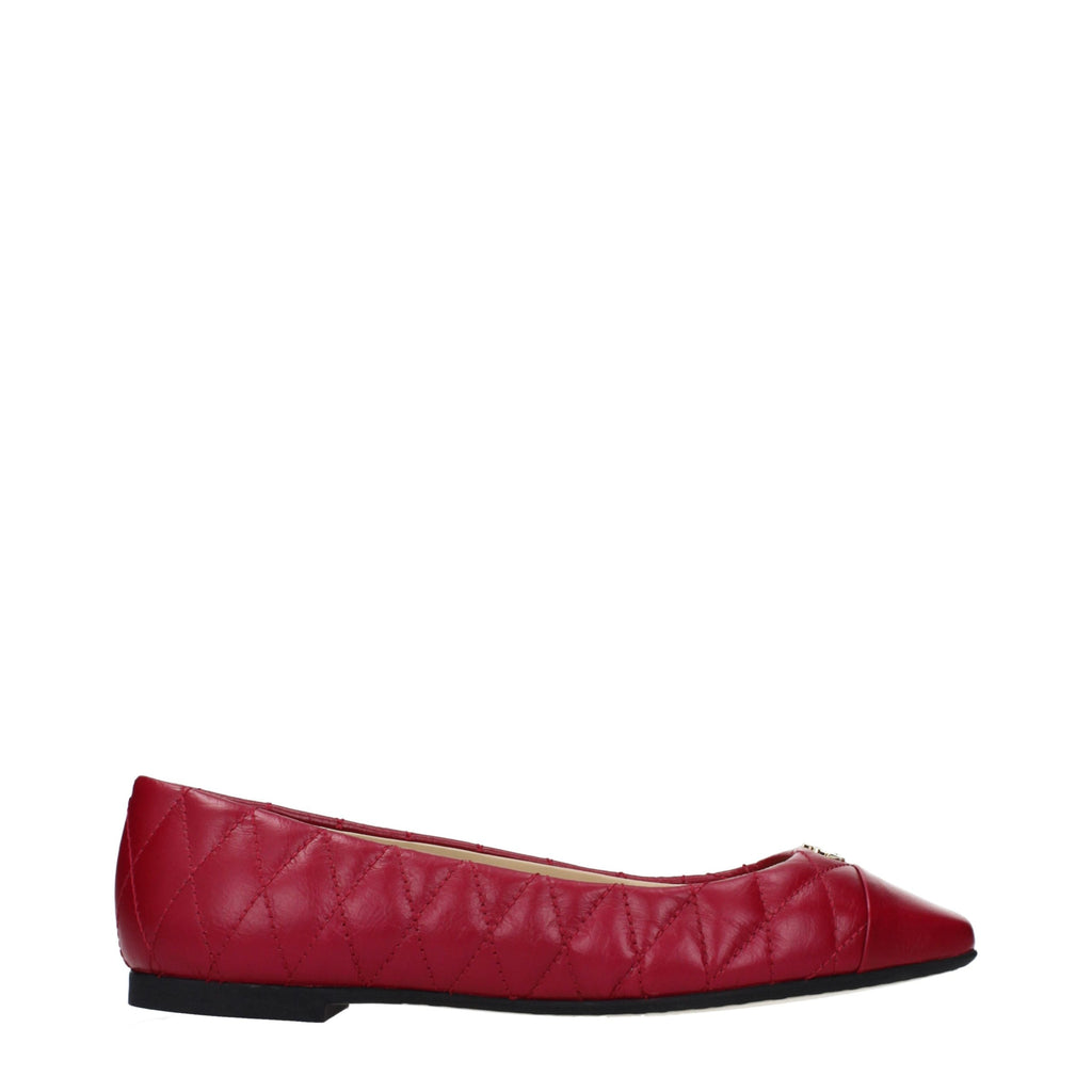 Jimmy Choo Pink Leather Ballet Flats - Luxury Boutique Co