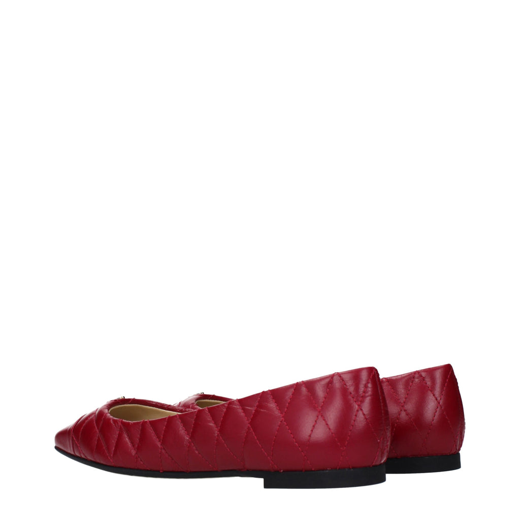 Jimmy Choo Pink Leather Ballet Flats - Luxury Boutique Co