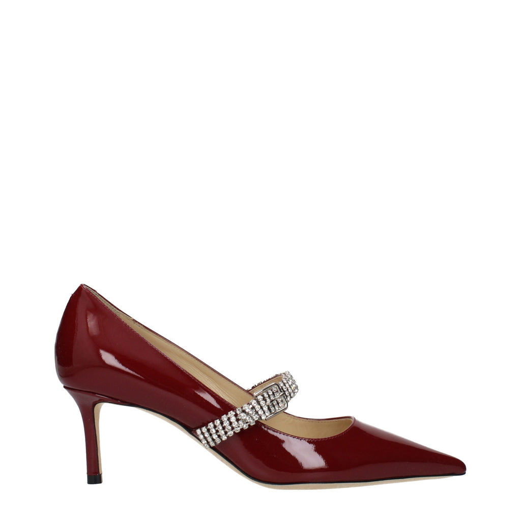 Jimmy Choo Red Leather High Heel Pumps - Luxury Boutique Co