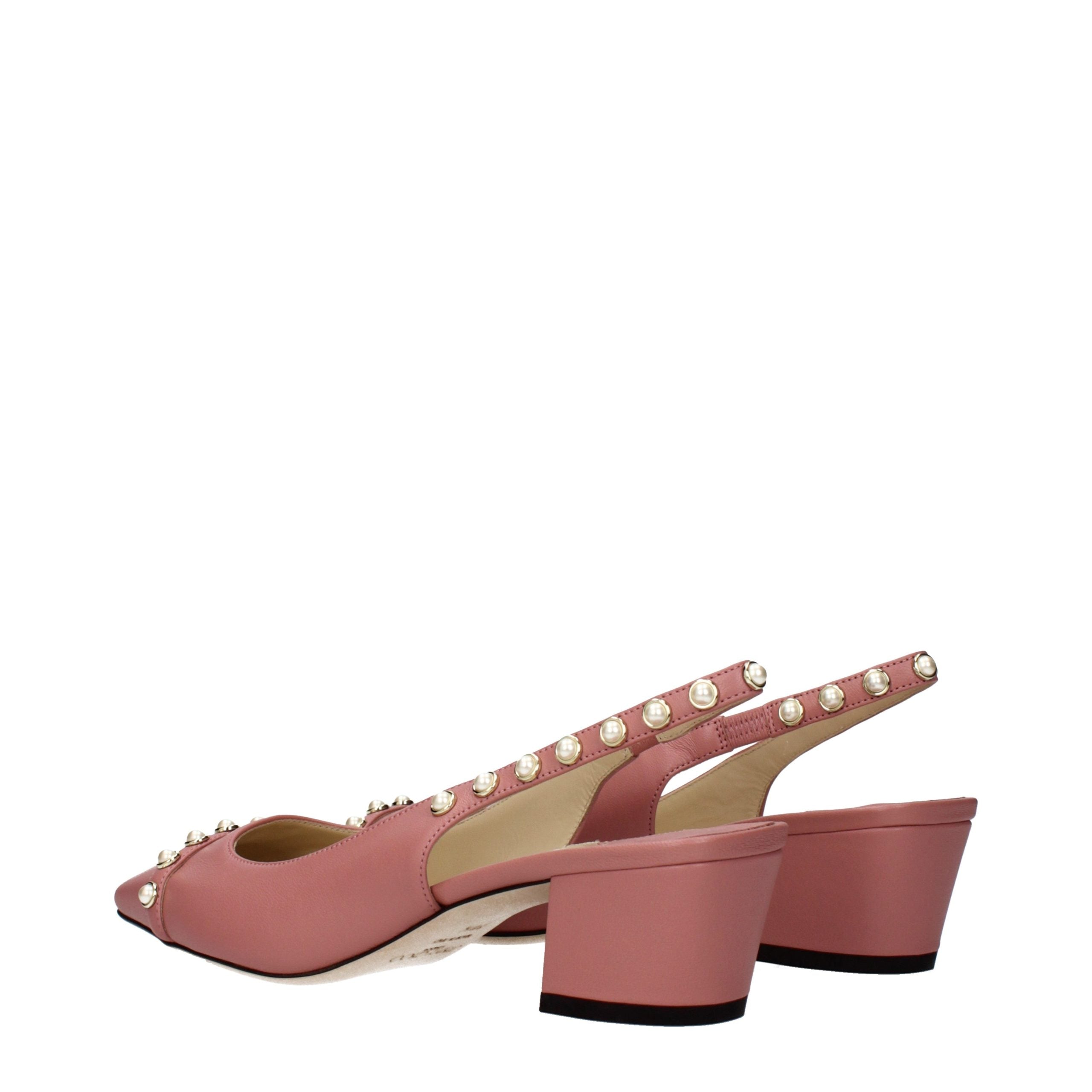 Jimmy Choo Pink Leather Platform Sandals - Luxury Boutique Co