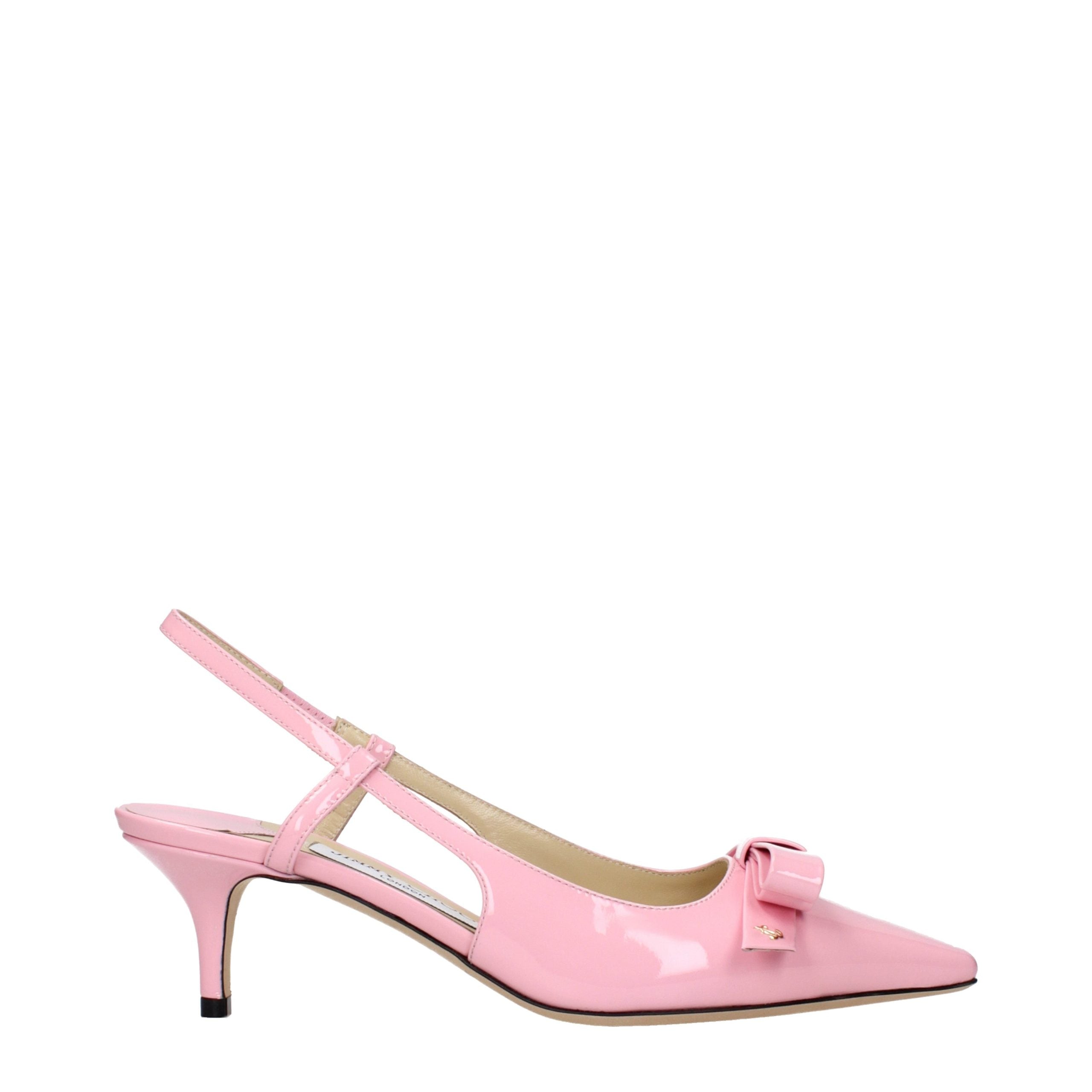 Jimmy Choo Pink Leather Stiletto Heel Sandals - Luxury Boutique Co