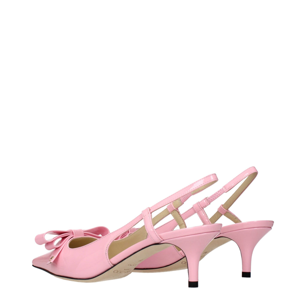 Jimmy Choo Pink Leather Stiletto Heel Sandals - Luxury Boutique Co