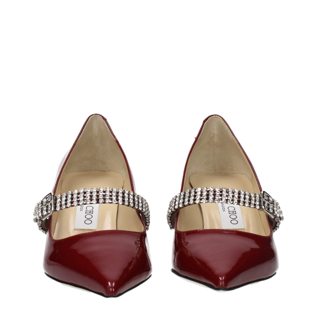 Jimmy Choo Red Leather High Heel Pumps - Luxury Boutique Co