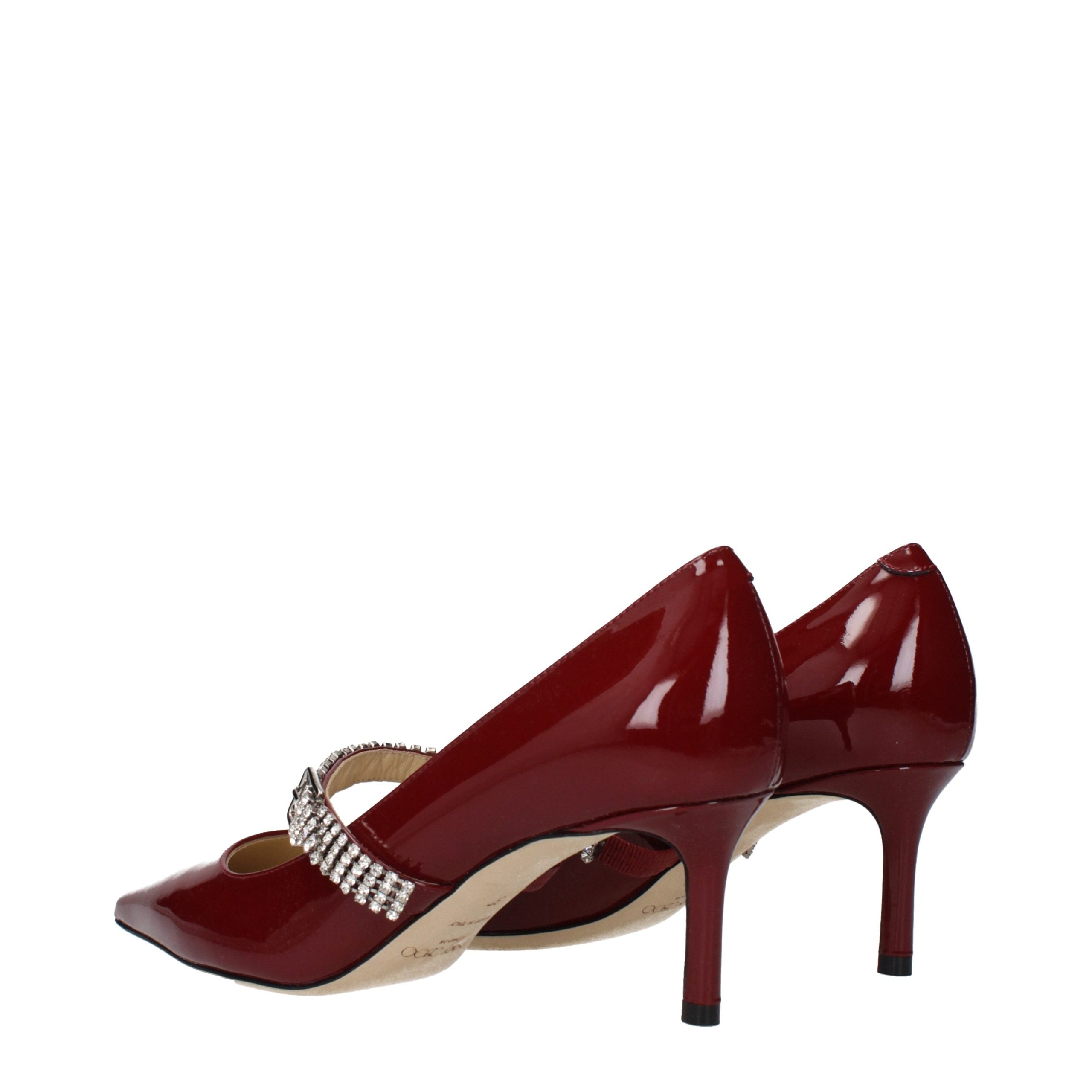 Jimmy Choo Red Leather High Heel Pumps - Luxury Boutique Co