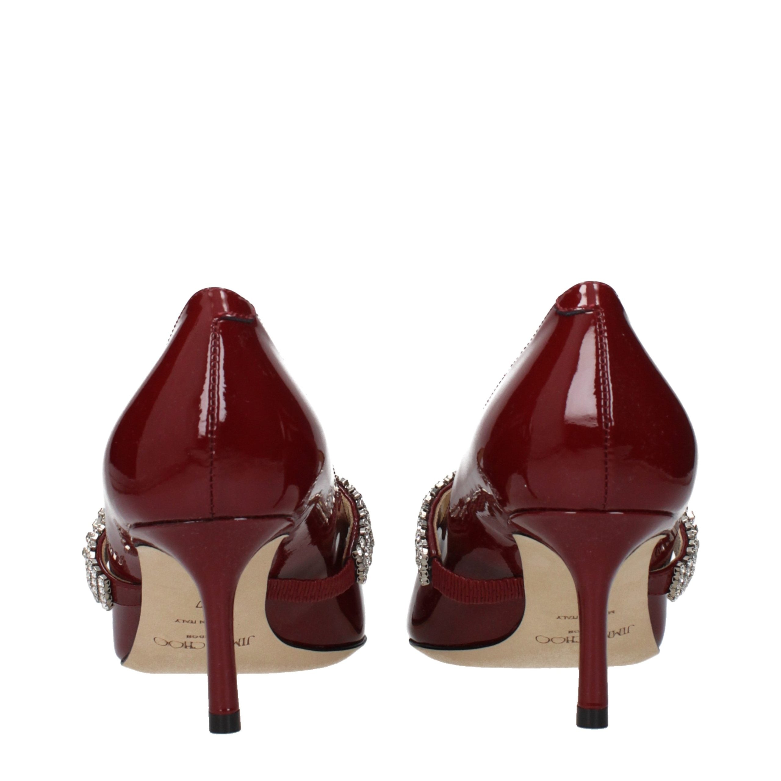 Jimmy Choo Red Leather High Heel Pumps - Luxury Boutique Co