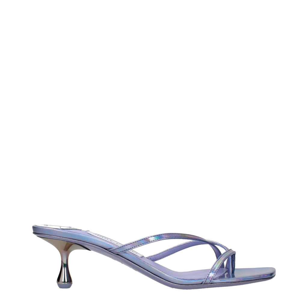 Jimmy Choo Purple Leather Flat Sandals - Luxury Boutique Co