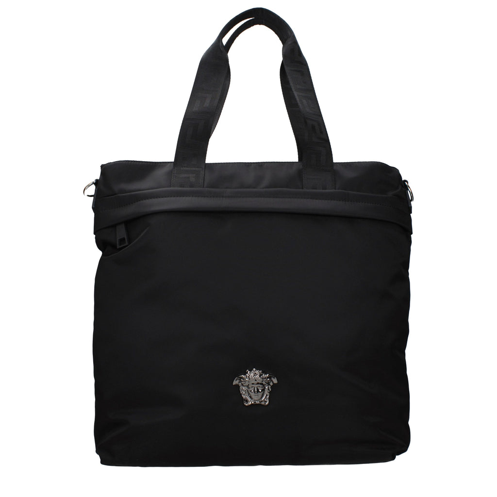 Versace Black Nylon Shoulder Bag - Luxury Boutique Co