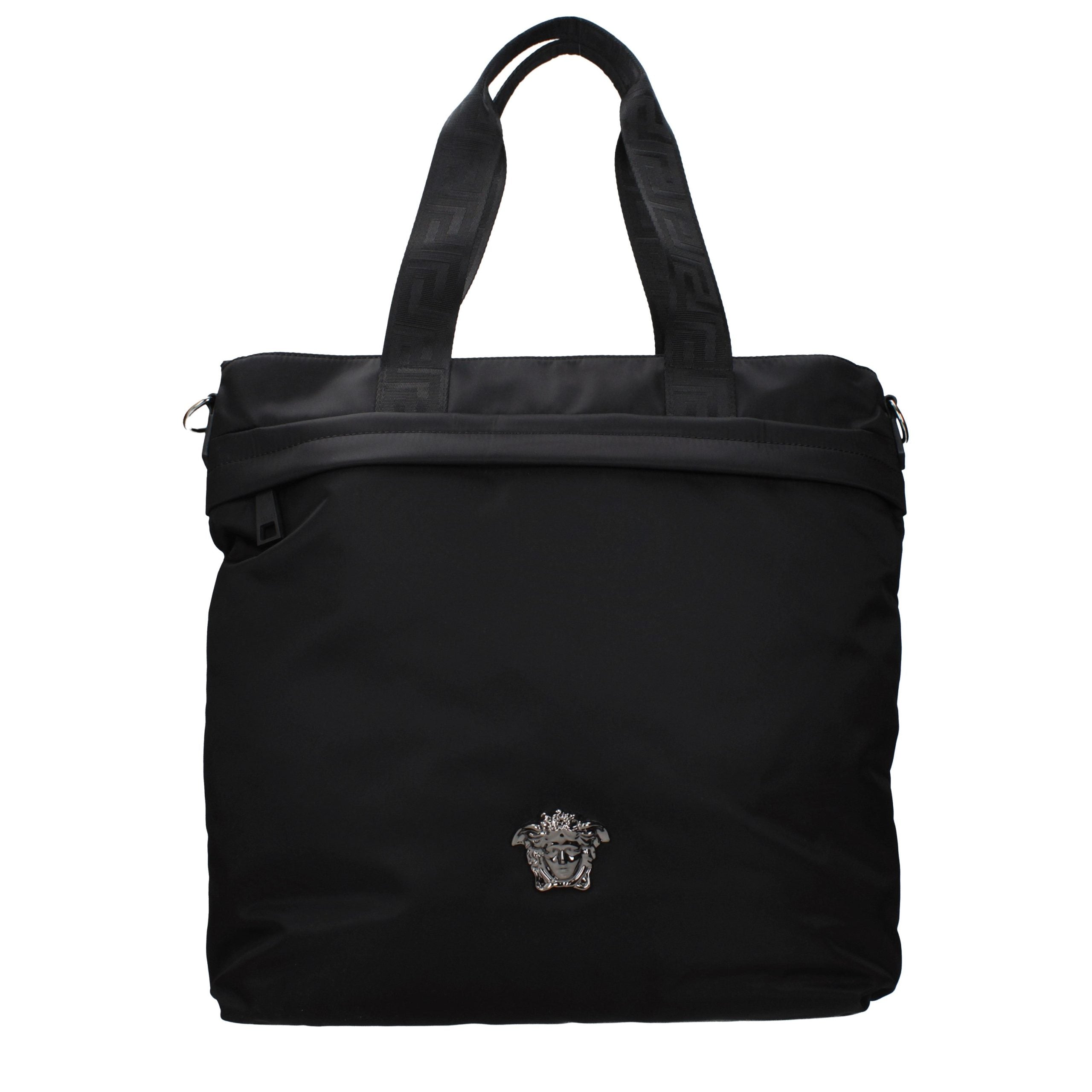 Versace Black Nylon Shoulder Bag - Luxury Boutique Co