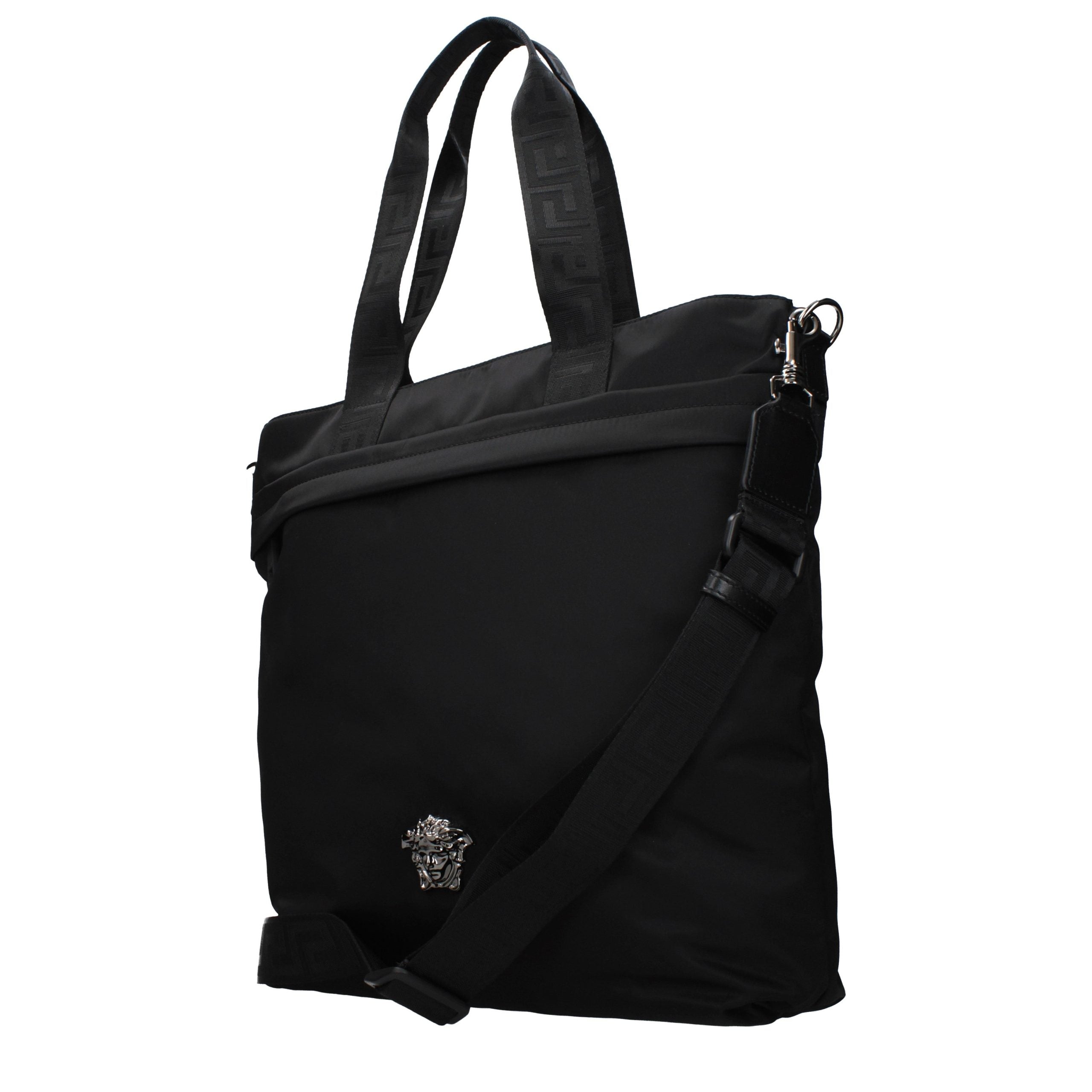 Versace Black Nylon Shoulder Bag - Luxury Boutique Co
