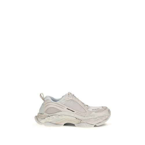 Balenciaga White Polyurethane Chunky Sneakers - Luxury Boutique Co