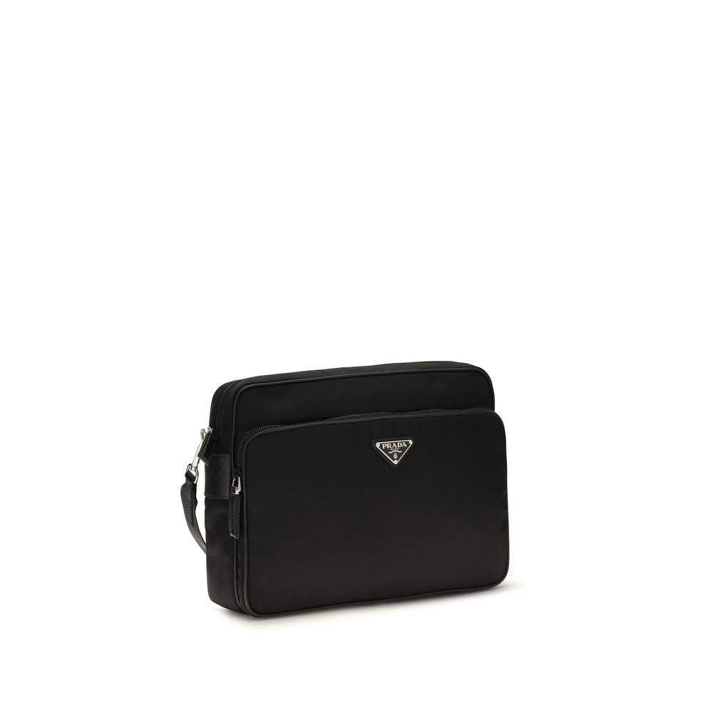 Prada Black Recycled Polyamide Shoulder Bag - Luxury Boutique Co