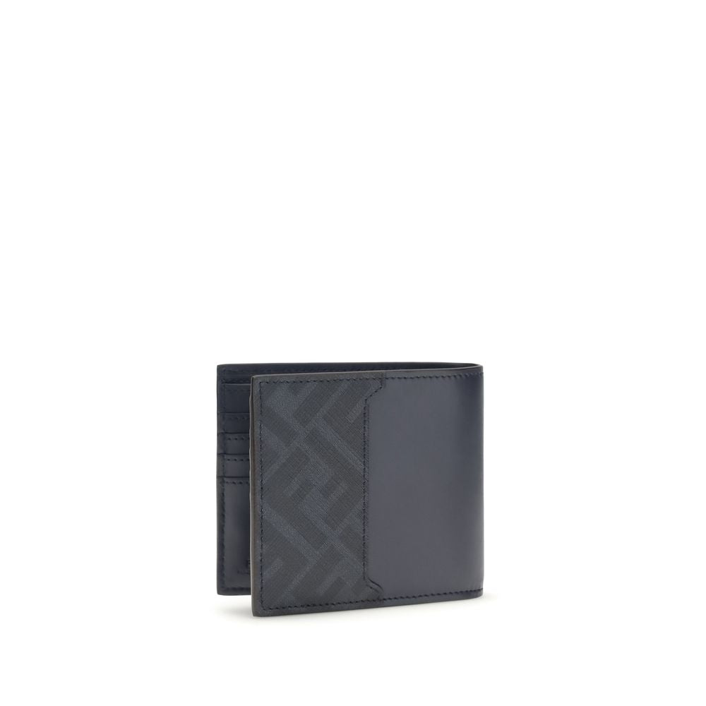 Fendi Blue Calf Leather Bos Taurus Wallet - Luxury Boutique Co