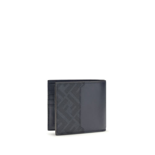 Fendi Blue Calf Leather Bos Taurus Wallet - Luxury Boutique Co