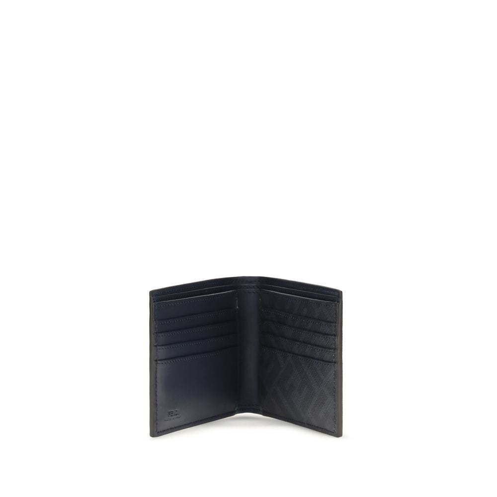 Fendi Blue Calf Leather Bos Taurus Wallet - Luxury Boutique Co