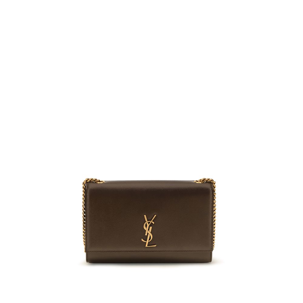 Saint Laurent Brown Calf Leather Bos Taurus Shoulder Bag - Luxury Boutique Co