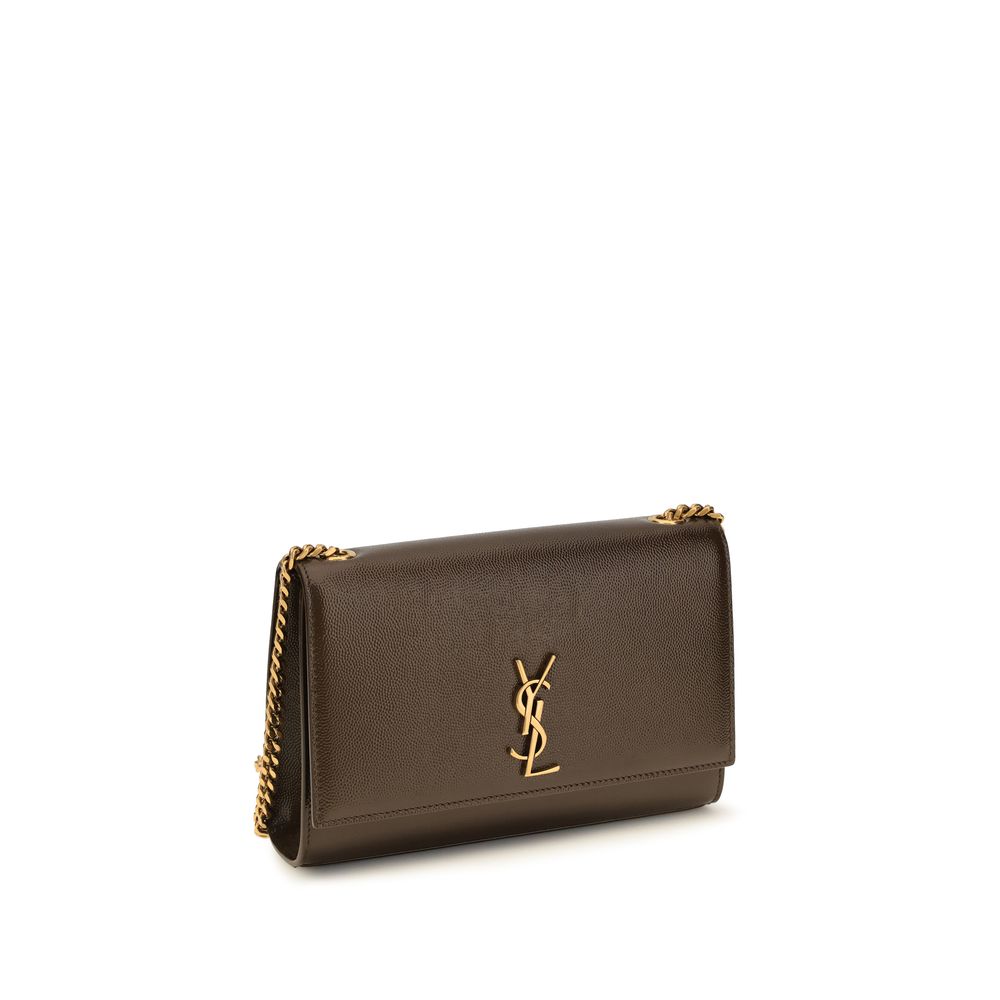 Saint Laurent Brown Calf Leather Bos Taurus Shoulder Bag - Luxury Boutique Co