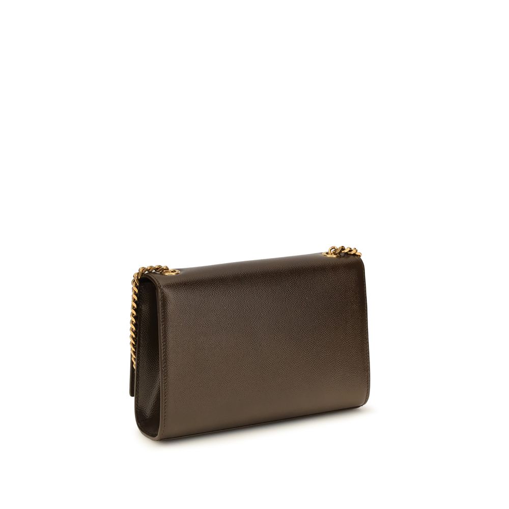 Saint Laurent Brown Calf Leather Bos Taurus Shoulder Bag - Luxury Boutique Co
