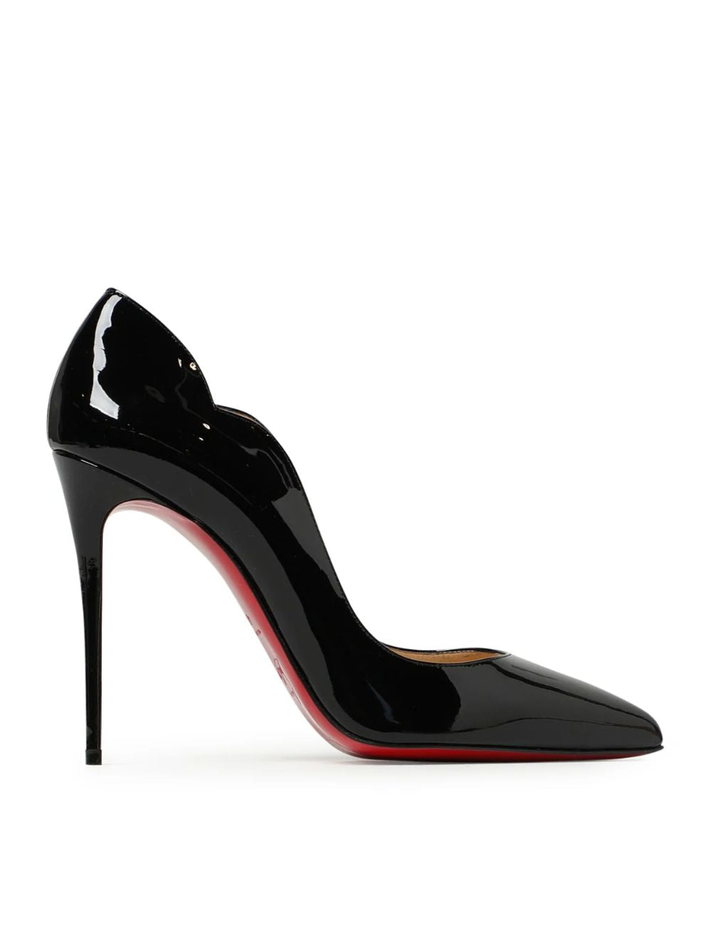Christian Louboutin Black Patent Leather Hot Chick Pumps 100 - Luxury Boutique Co