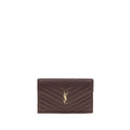 Saint Laurent Bordeaux Calf Leather Bos Taurus Clutch Bag - Luxury Boutique Co