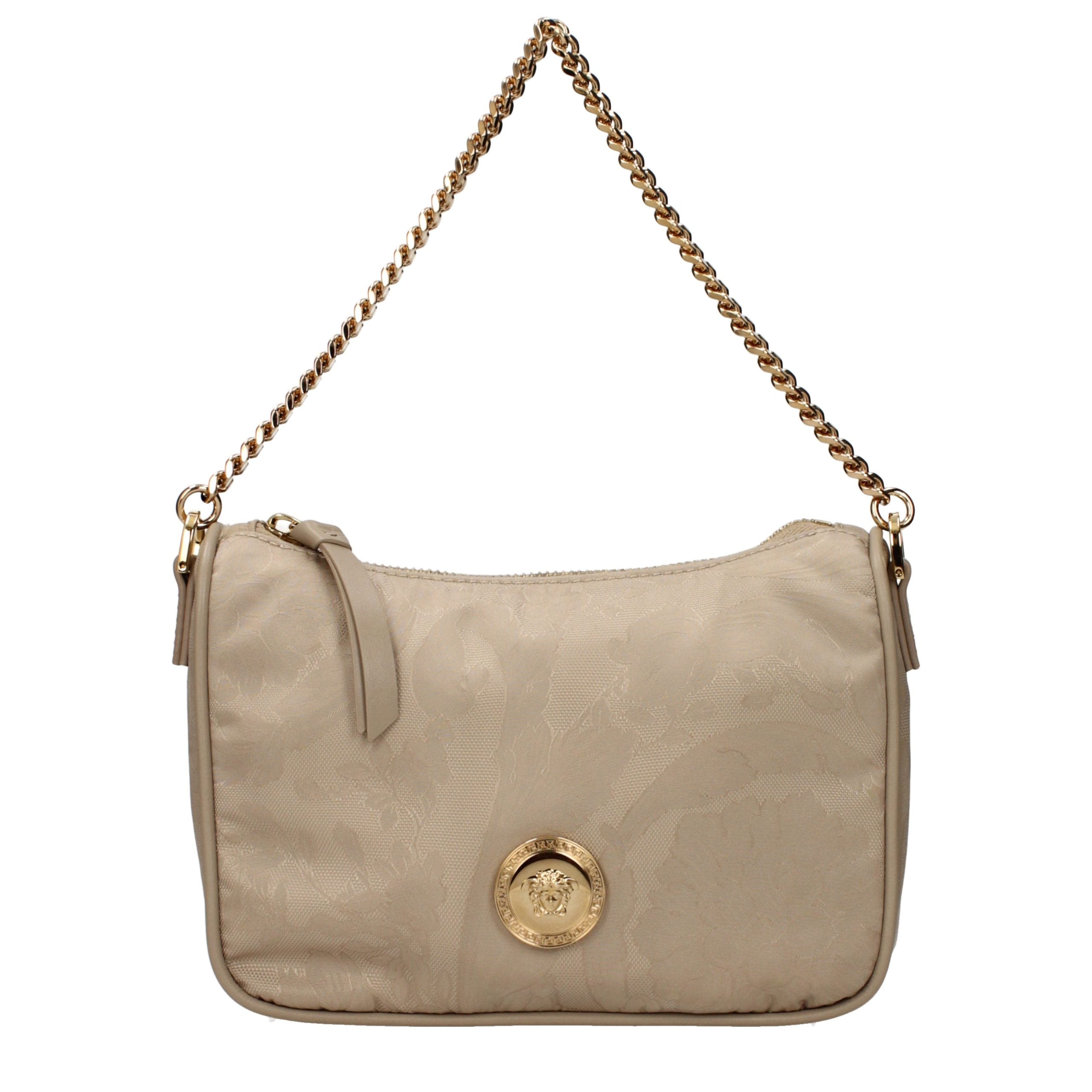 Versace Beige Fabric Handbag - Luxury Boutique Co