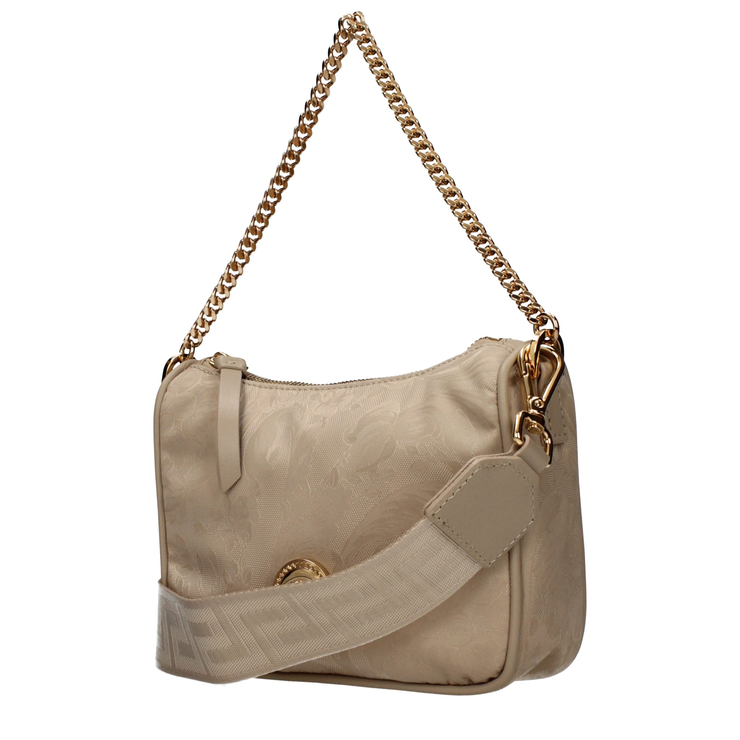 Versace Beige Fabric Handbag - Luxury Boutique Co