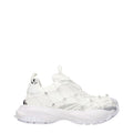 Versace White Fabric Sneakers - Luxury Boutique Co