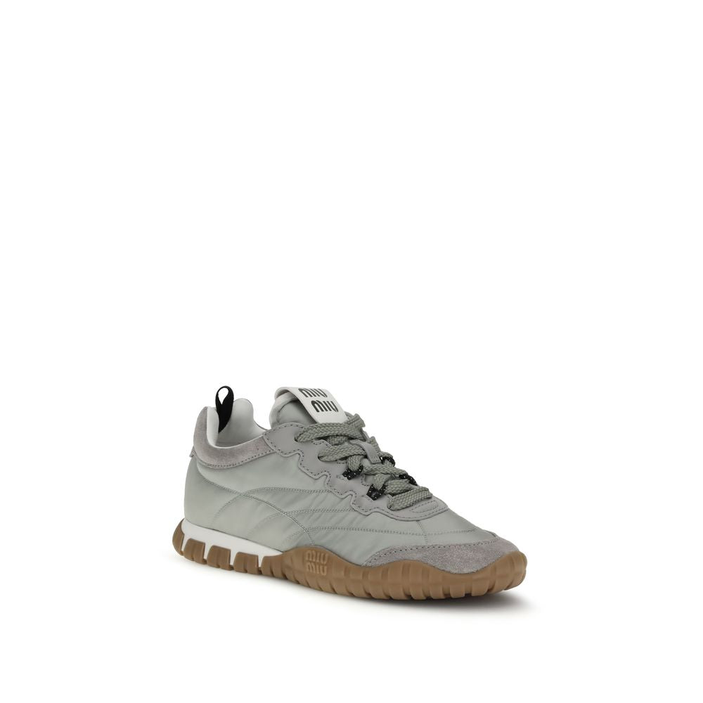 Zapatillas deportivas Miu Miu de poliamida reciclada grises