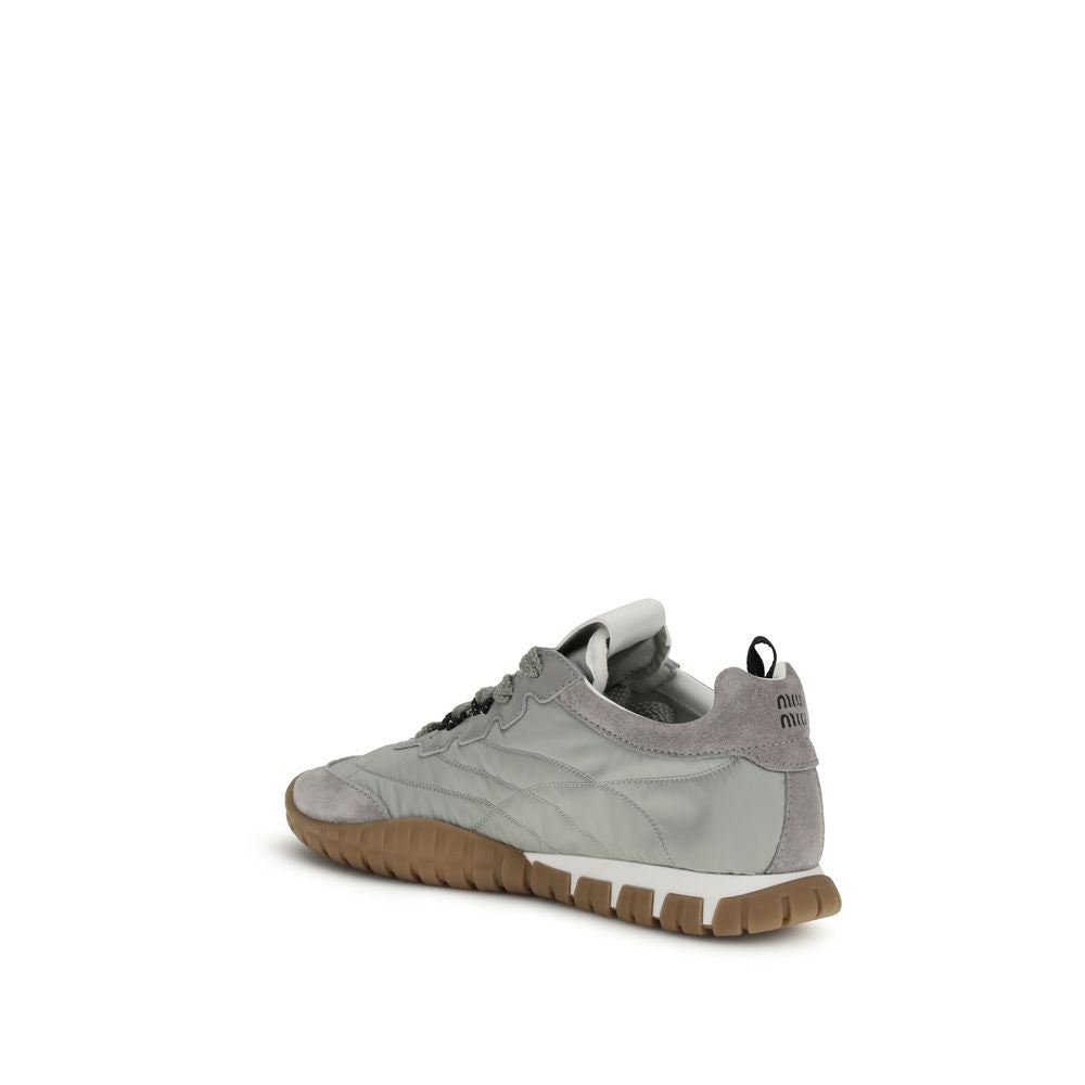 Zapatillas deportivas Miu Miu de poliamida reciclada grises