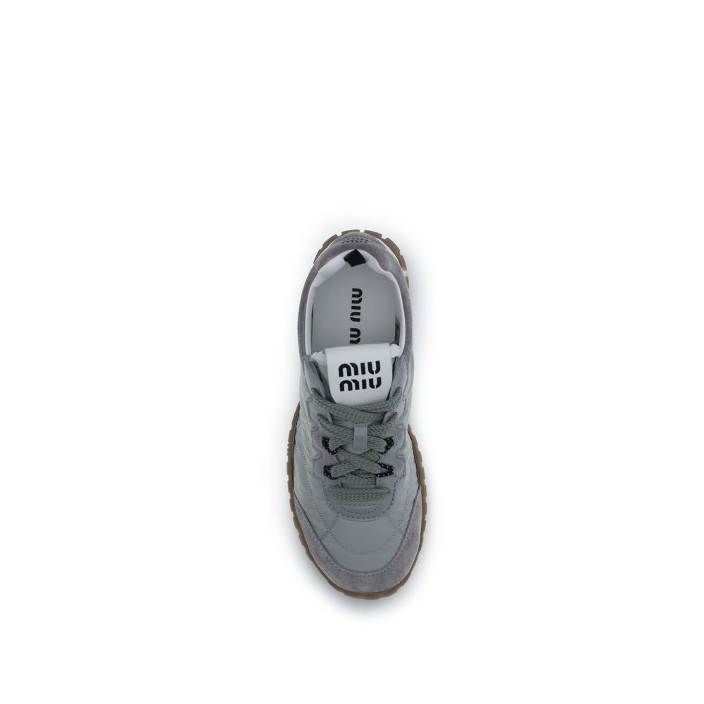 Zapatillas deportivas Miu Miu de poliamida reciclada grises