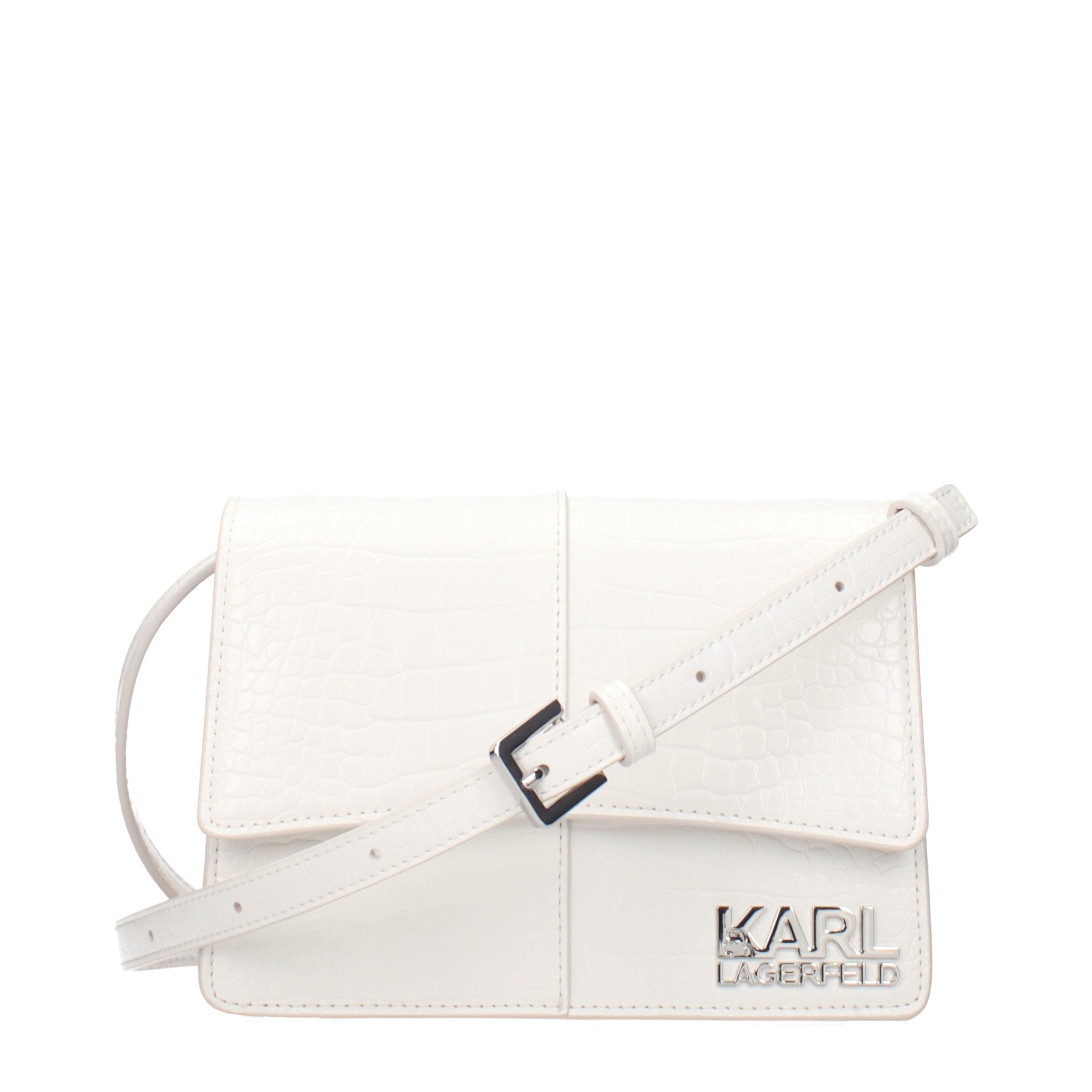 Bandolera Karl Lagerfeld blanca de polietileno