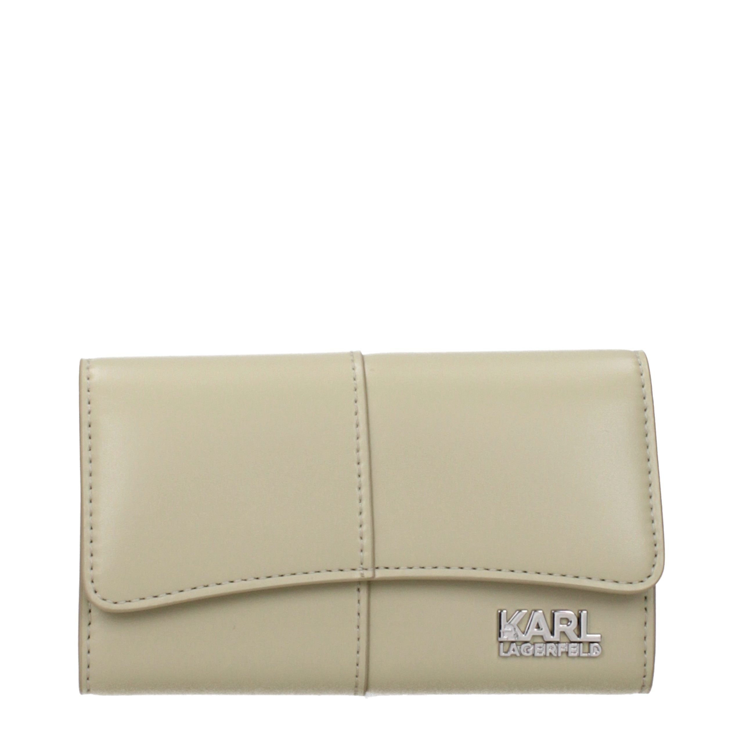 Billetera Karl Lagerfeld verde de polietileno