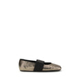 Bailarinas Givenchy de piel de becerro dorada Bos Taurus