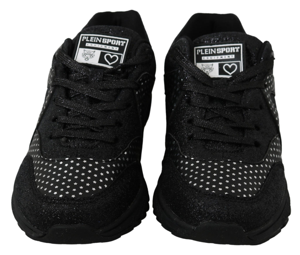 Philipp Plein Black Running Jasmines Sneakers Shoes - Luxury Boutique Co