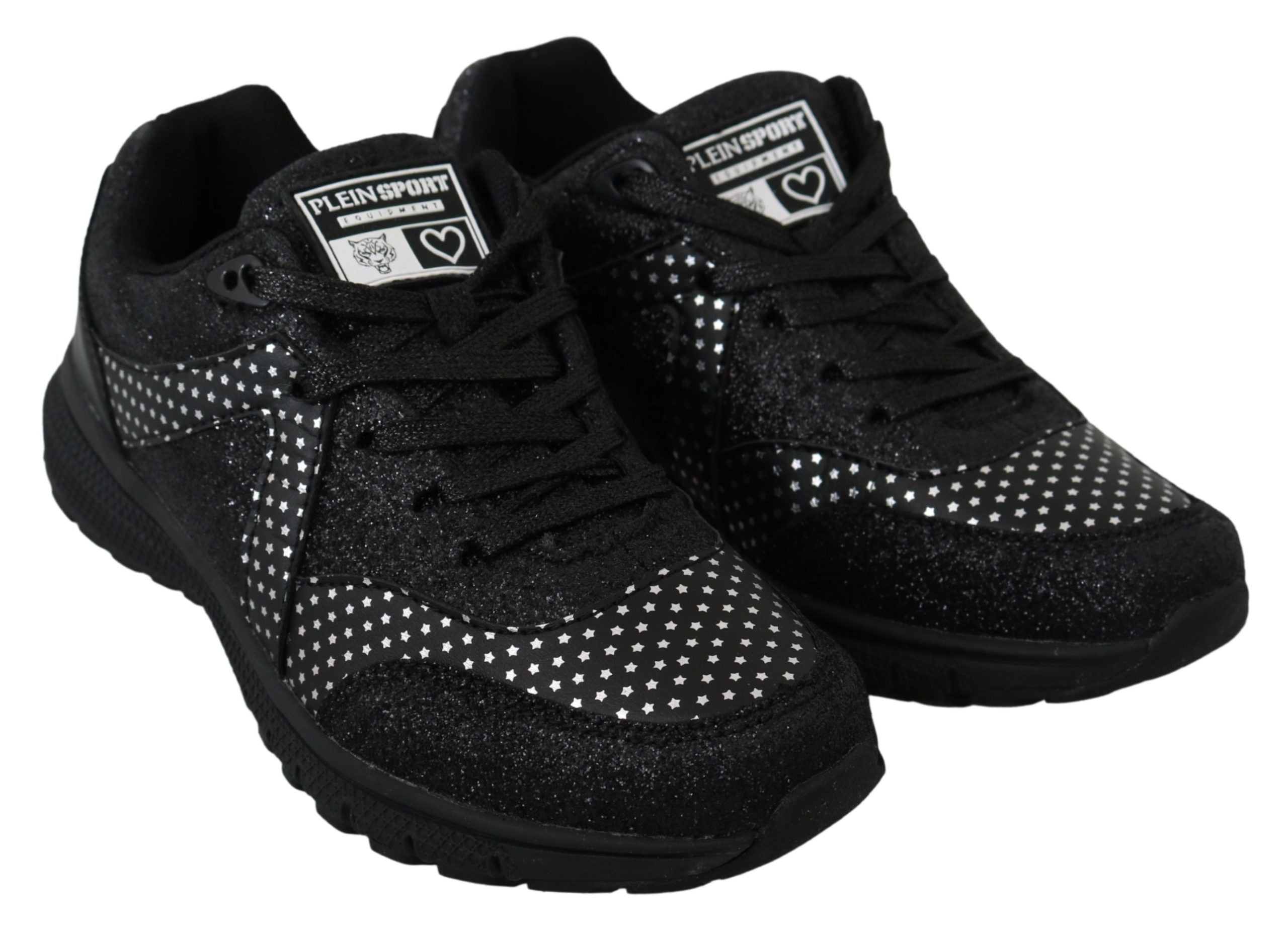 Philipp Plein Black Running Jasmines Sneakers Shoes - Luxury Boutique Co